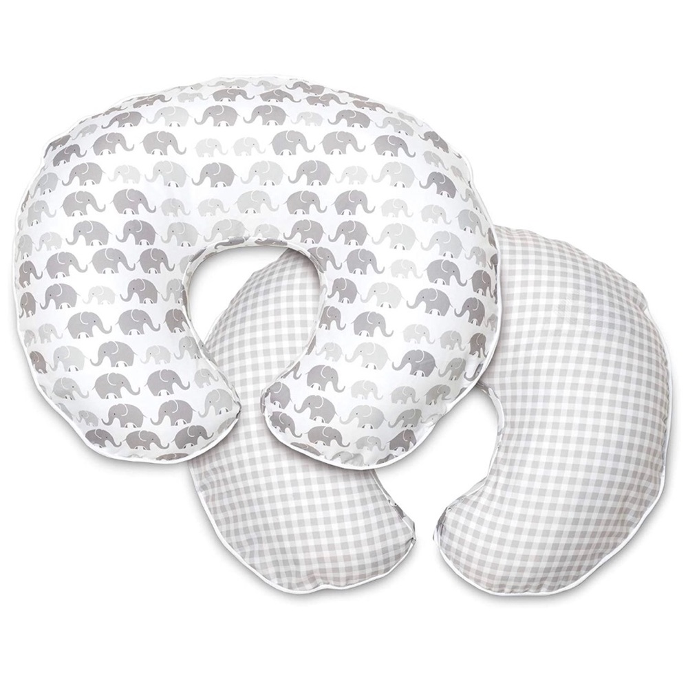 Boppy Premium Pillow Cover -Elephants (NEVER USED)